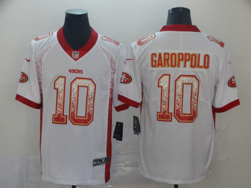 Men San Francisco 49ers #10 Garoppolo White Nike Drift Fashion Color Rush Limited Jersey->youth nfl jersey->Youth Jersey